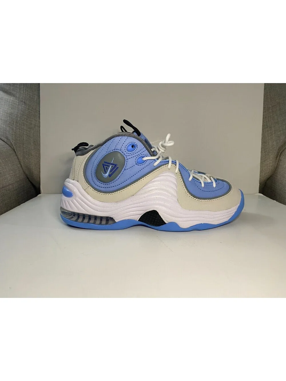 Nike Air Penny 2 DM9132-100 Mens Sneakers US 7.5 Blue White Basketball Shoes